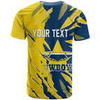 Personalized North Queensland Cowboys T Shirt Dynamic Lightning Mascot Rugby Australia