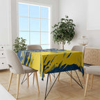Personalized North Queensland Cowboys Tablecloth Dynamic Lightning Mascot Rugby Australia