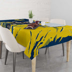 Personalized North Queensland Cowboys Tablecloth Dynamic Lightning Mascot Rugby Australia
