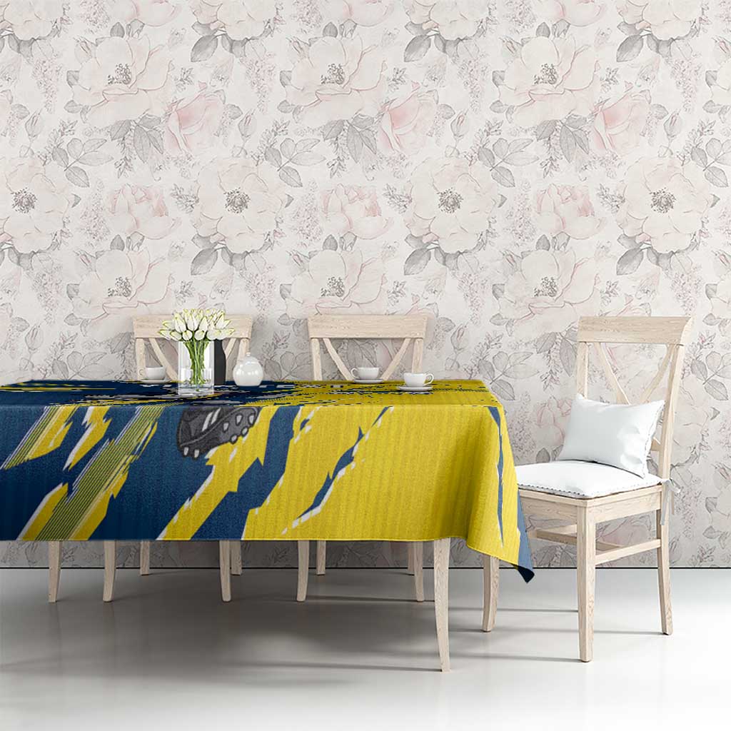 Personalized North Queensland Cowboys Tablecloth Dynamic Lightning Mascot Rugby Australia