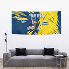 Personalized North Queensland Cowboys Tapestry Dynamic Lightning Mascot Rugby Australia