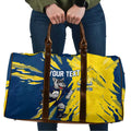 Personalized North Queensland Cowboys Travel Bag Dynamic Lightning Mascot Rugby Australia