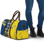 Personalized North Queensland Cowboys Travel Bag Dynamic Lightning Mascot Rugby Australia