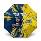 Personalized North Queensland Cowboys Umbrella Dynamic Lightning Mascot Rugby Australia