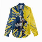 Personalized North Queensland Cowboys Women Casual Shirt Dynamic Lightning Mascot Rugby Australia