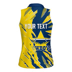 Personalized North Queensland Cowboys Women Sleeveless Polo Shirt Dynamic Lightning Mascot Rugby Australia