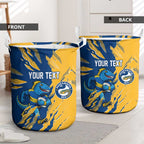 Personalized Parramatta Eels Laundry Basket Dynamic Lightning Mascot Rugby Australia