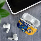 Personalized Parramatta Eels AirPods Case Dynamic Lightning Mascot Rugby Australia
