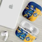 Personalized Parramatta Eels AirPods Case Dynamic Lightning Mascot Rugby Australia