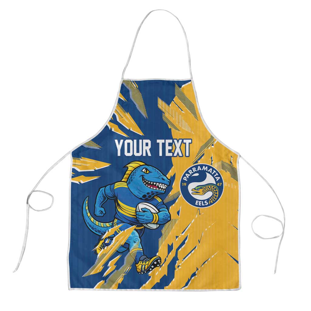 Personalized Parramatta Eels Apron Dynamic Lightning Mascot Rugby Australia