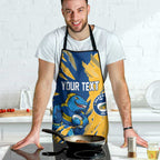 Personalized Parramatta Eels Apron Dynamic Lightning Mascot Rugby Australia