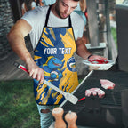 Personalized Parramatta Eels Apron Dynamic Lightning Mascot Rugby Australia