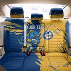 Personalized Parramatta Eels Back Car Seat Cover Dynamic Lightning Mascot Rugby Australia