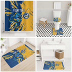 Personalized Parramatta Eels Bathroom Set Dynamic Lightning Mascot Rugby Australia