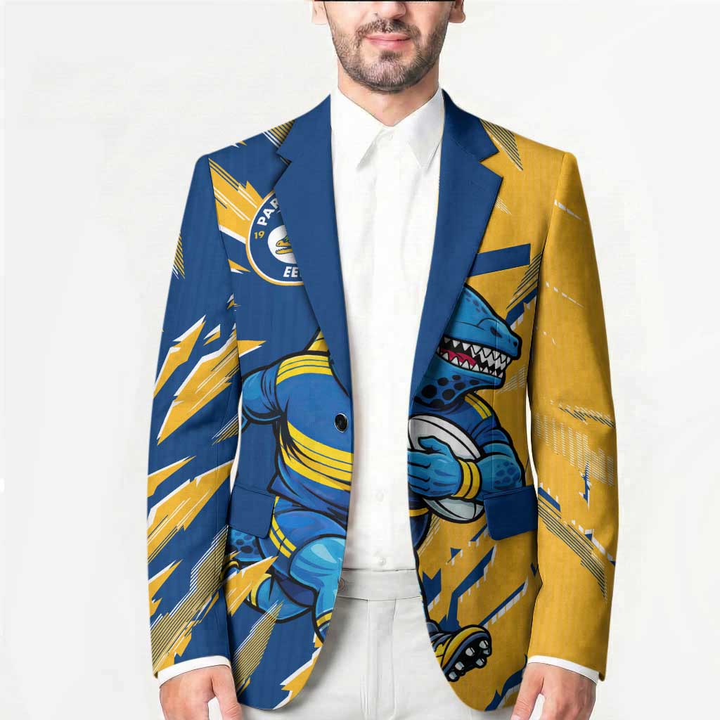Personalized Parramatta Eels Blazer Dynamic Lightning Mascot Rugby Australia