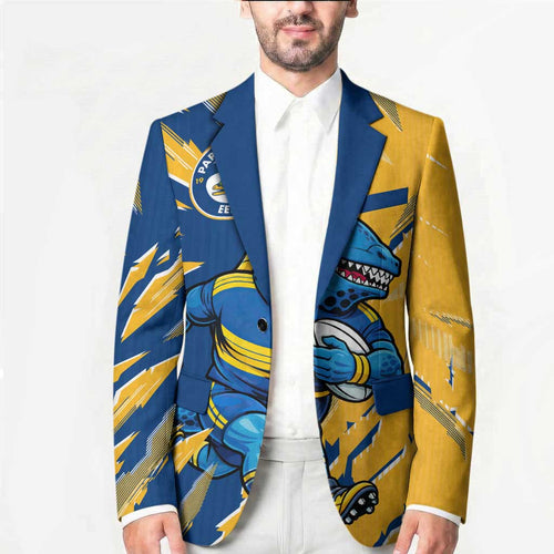 Personalized Parramatta Eels Blazer Dynamic Lightning Mascot Rugby Australia