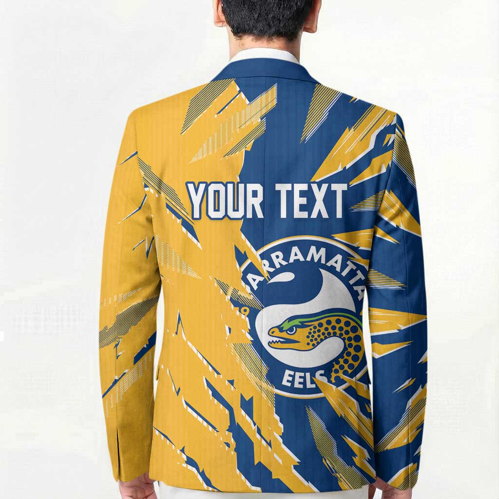 Personalized Parramatta Eels Blazer Dynamic Lightning Mascot Rugby Australia