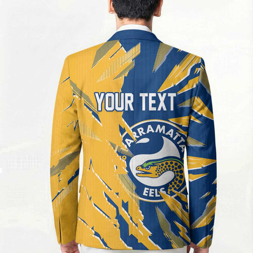 Personalized Parramatta Eels Blazer Dynamic Lightning Mascot Rugby Australia
