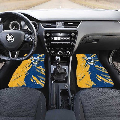 Personalized Parramatta Eels Car Mats Dynamic Lightning Mascot Rugby Australia