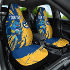 Personalized Parramatta Eels Car Seat Cover Dynamic Lightning Mascot Rugby Australia