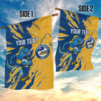 Personalized Parramatta Eels Garden Flag Dynamic Lightning Mascot Rugby Australia