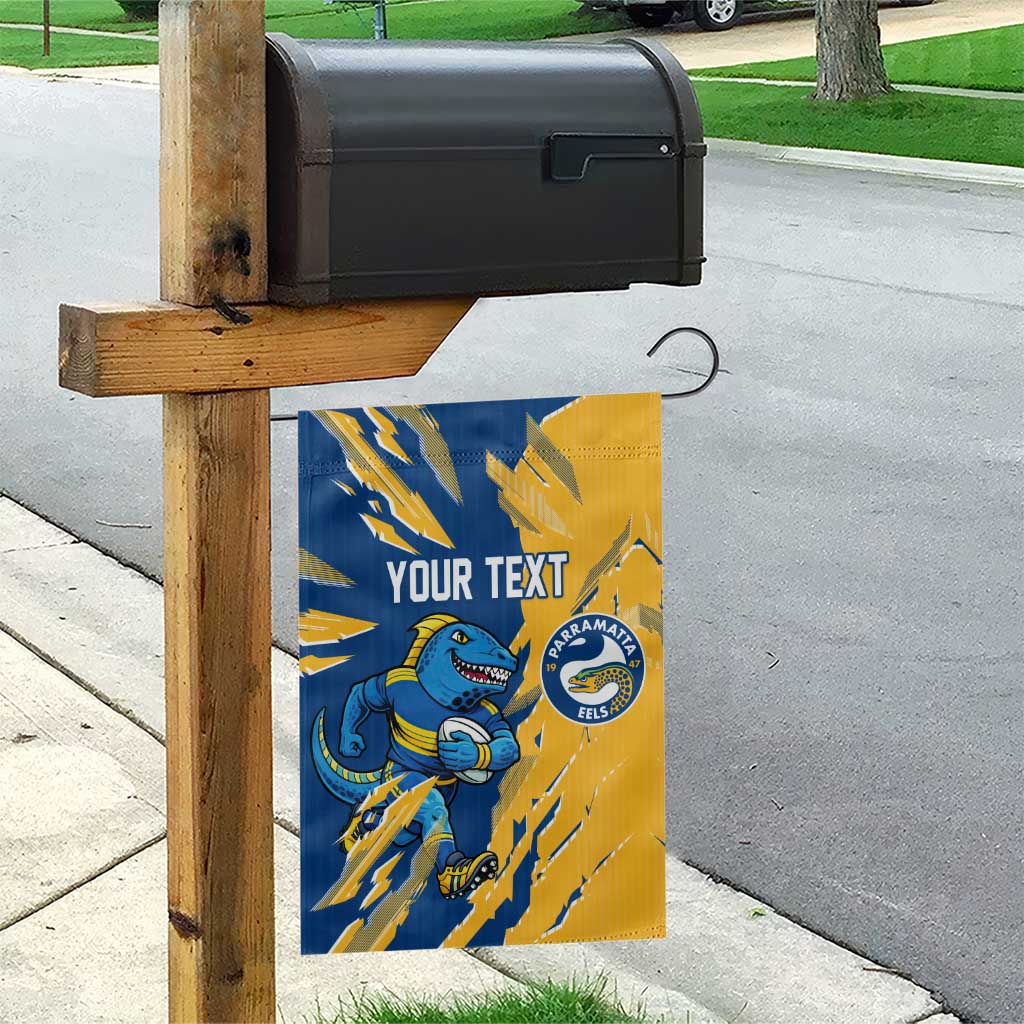 Personalized Parramatta Eels Garden Flag Dynamic Lightning Mascot Rugby Australia