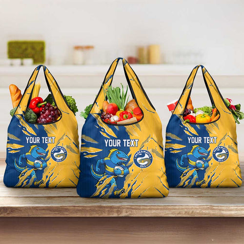 Personalized Parramatta Eels Grocery Bag Dynamic Lightning Mascot Rugby Australia