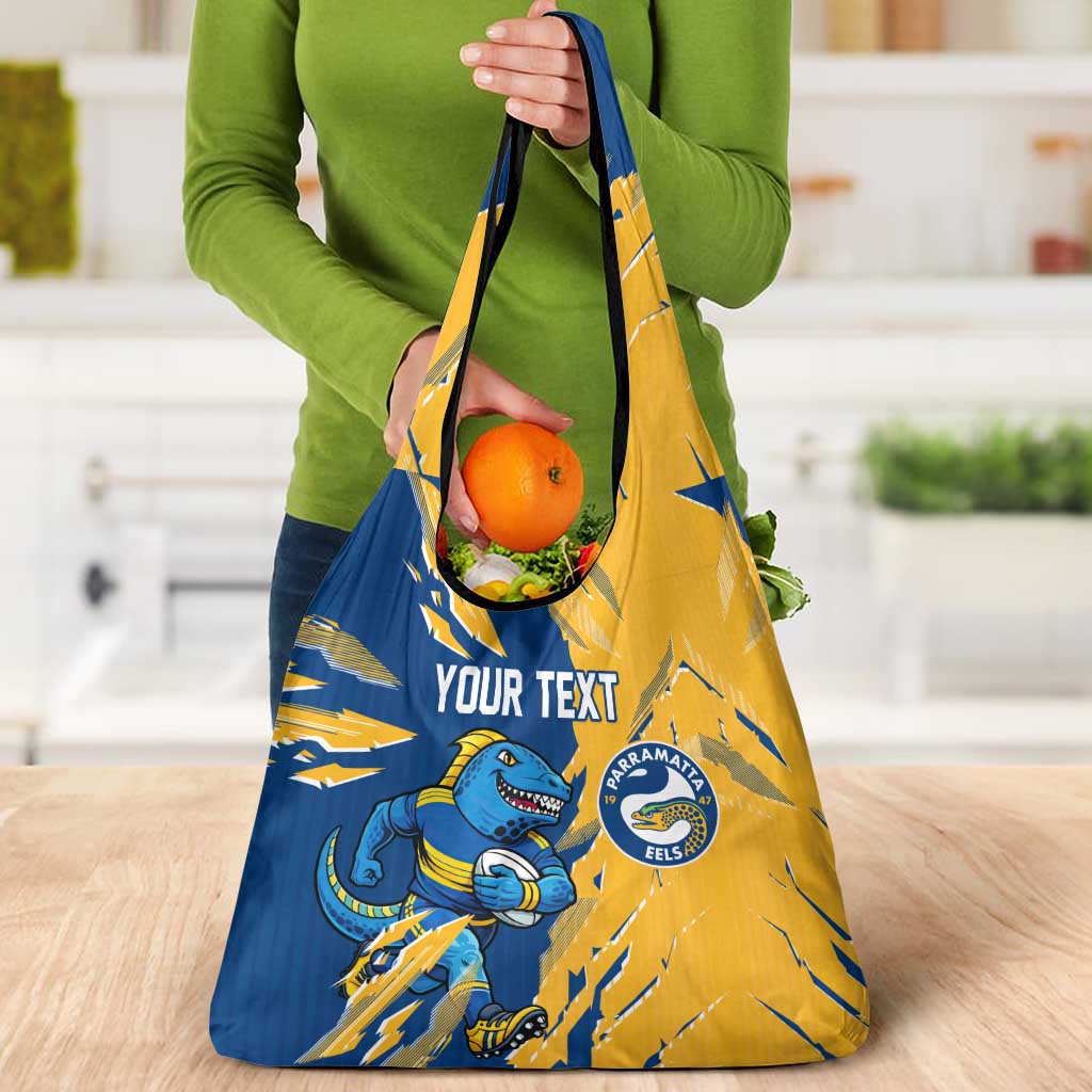 Personalized Parramatta Eels Grocery Bag Dynamic Lightning Mascot Rugby Australia