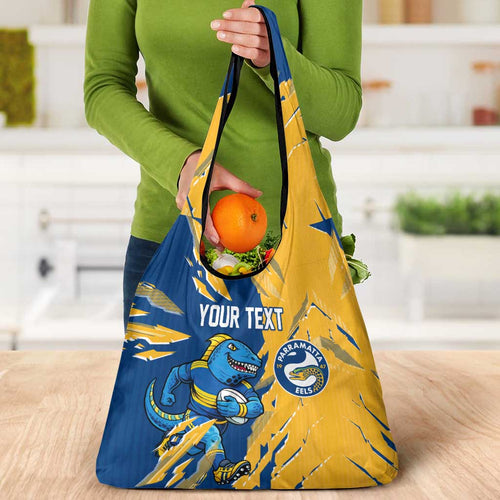 Personalized Parramatta Eels Grocery Bag Dynamic Lightning Mascot Rugby Australia