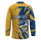 Personalized Parramatta Eels Hockey Jersey Dynamic Lightning Mascot Rugby Australia