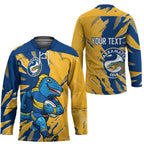 Personalized Parramatta Eels Hockey Jersey Dynamic Lightning Mascot Rugby Australia