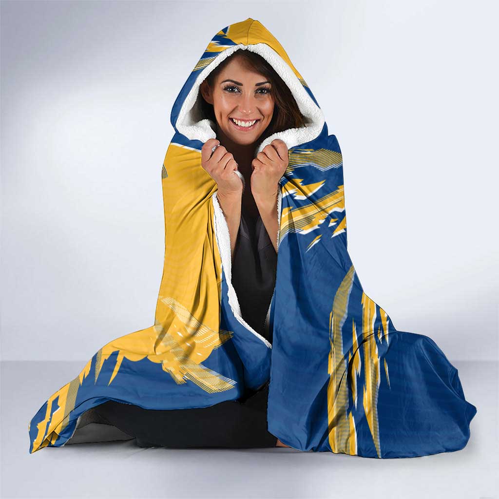 Personalized Parramatta Eels Hooded Blanket Dynamic Lightning Mascot Rugby Australia
