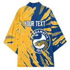 Personalized Parramatta Eels Kimono Dynamic Lightning Mascot Rugby Australia