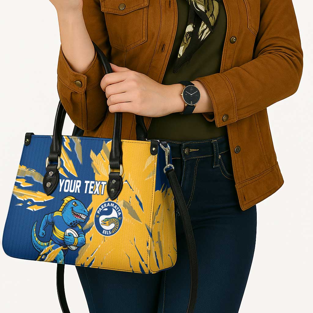 Personalized Parramatta Eels Leather Bag Dynamic Lightning Mascot Rugby Australia