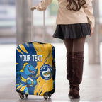 Personalized Parramatta Eels Luggage Cover Dynamic Lightning Mascot Rugby Australia