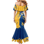 Personalized Parramatta Eels Mermaid Dress Dynamic Lightning Mascot Rugby Australia
