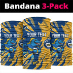 Personalized Parramatta Eels Neck Gaiter Dynamic Lightning Mascot Rugby Australia
