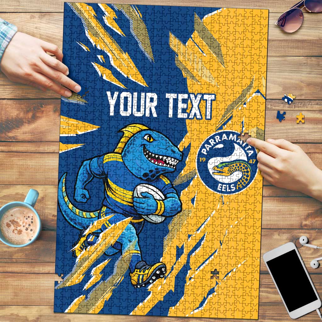 Personalized Parramatta Eels Puzzle Dynamic Lightning Mascot Rugby Australia