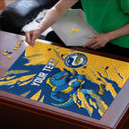 Personalized Parramatta Eels Puzzle Dynamic Lightning Mascot Rugby Australia