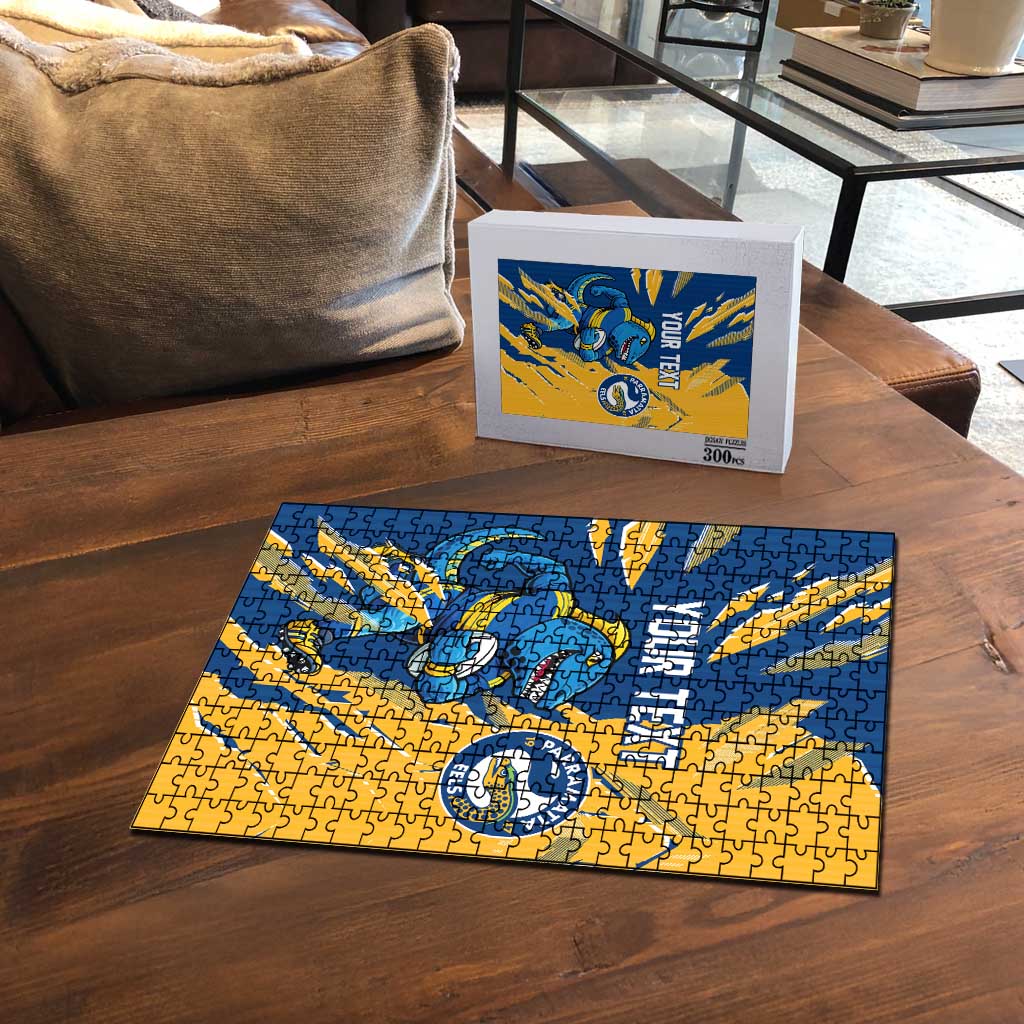 Personalized Parramatta Eels Puzzle Dynamic Lightning Mascot Rugby Australia