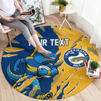 Personalized Parramatta Eels Round Carpet Dynamic Lightning Mascot Rugby Australia