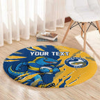 Personalized Parramatta Eels Round Carpet Dynamic Lightning Mascot Rugby Australia