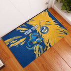 Personalized Parramatta Eels Rubber Doormat Dynamic Lightning Mascot Rugby Australia