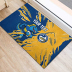 Personalized Parramatta Eels Rubber Doormat Dynamic Lightning Mascot Rugby Australia