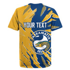 Personalized Parramatta Eels Rugby Jersey Dynamic Lightning Mascot Rugby Australia