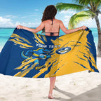 Personalized Parramatta Eels Sarong Dynamic Lightning Mascot Rugby Australia