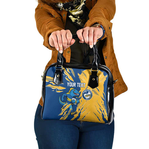 Personalized Parramatta Eels Shoulder Handbag Dynamic Lightning Mascot Rugby Australia
