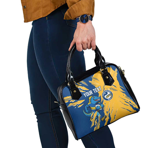 Personalized Parramatta Eels Shoulder Handbag Dynamic Lightning Mascot Rugby Australia