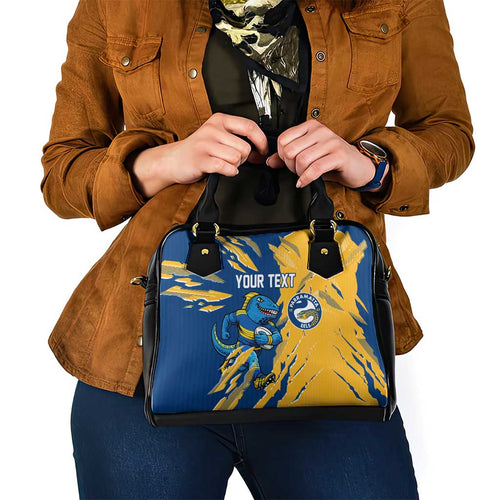 Personalized Parramatta Eels Shoulder Handbag Dynamic Lightning Mascot Rugby Australia