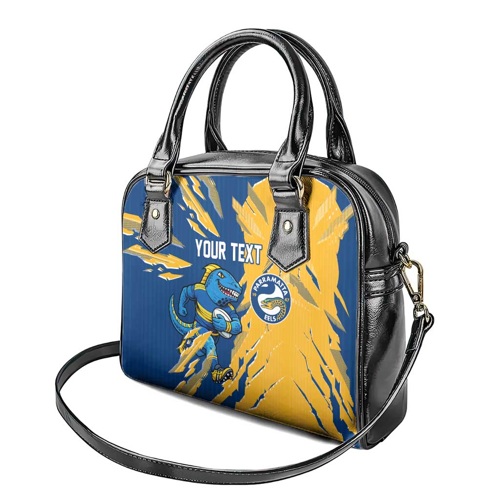 Personalized Parramatta Eels Shoulder Handbag Dynamic Lightning Mascot Rugby Australia